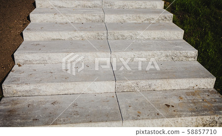 grey concrete stairs 58857710