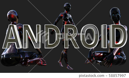 Android Future Concept 3D Illustration Android Future Concept 3D Illustration 58857997