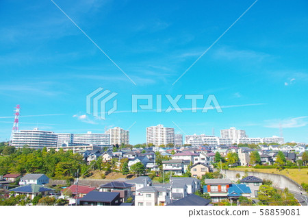 從神戶堂大橋看的稻城市容 從神戶堂大橋看的稻城市容 58859081