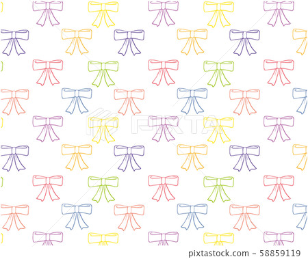 Ribbon wallpaper pattern - Stock Illustration [58859119] - PIXTA