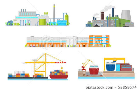Plant, factory, warehouse, port and shipyard 58859574