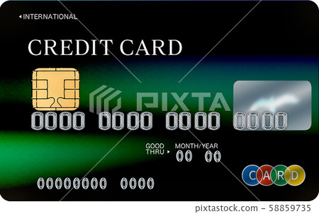 Credit card green - Stock Illustration [58859735] - PIXTA