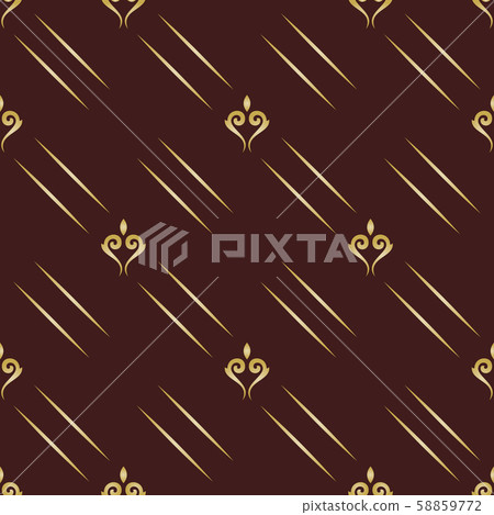 Seamless Vector Pattern With Royal Lilies Seamless Vector Pattern With Royal Lilies 58859772