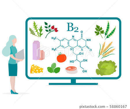 Woman Healthy lifestyle, proper nutrition Vitamin 58860167