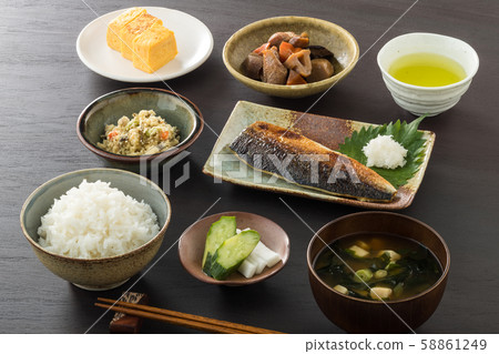 烤鯖魚套餐 58861249