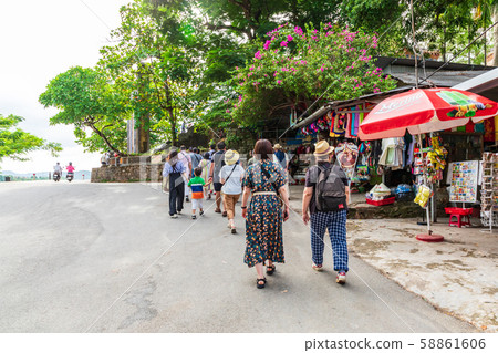 In front of Thienmu Temple, Hue, Vietnam 58861606