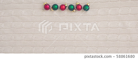White woolen sweater background with christmas White woolen sweater background with christmas 58861680