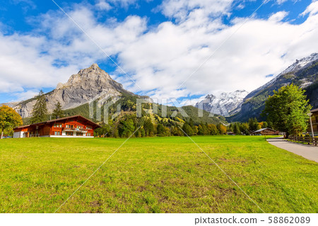 House in Kandersteg, mountains, Switzerland 58862089