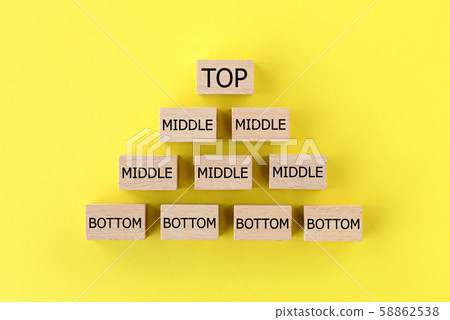 Upper, middle and lower pyramids 58862538