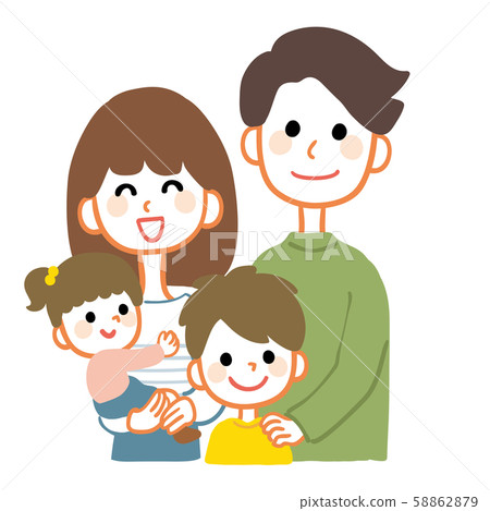 Family of four Good friends Gathering upper body 58862879
