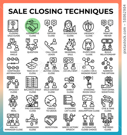 SaleClosingTechniques64px36icons.eps 58862984