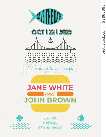 Wedding Invitation Template 58862985