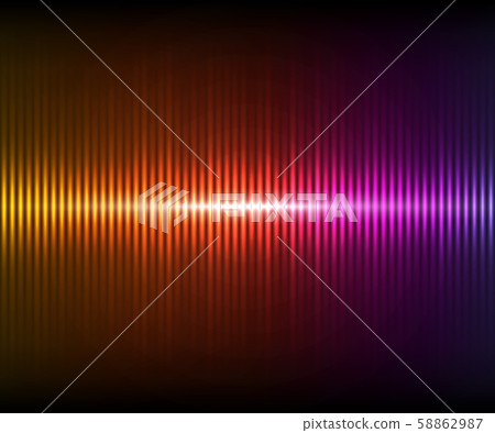 Colorful digital shining equalizer. Vector illustration. 58862987