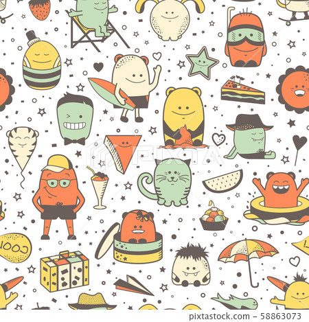 Cartoonish comics font. Funny colorful alphabet Cartoonish comics font. Funny colorful alphabet 58863073