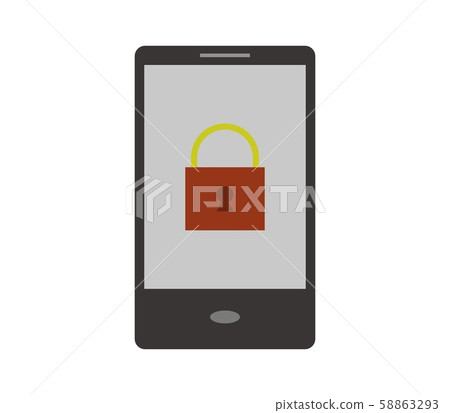 secure smartphone icon 58863293