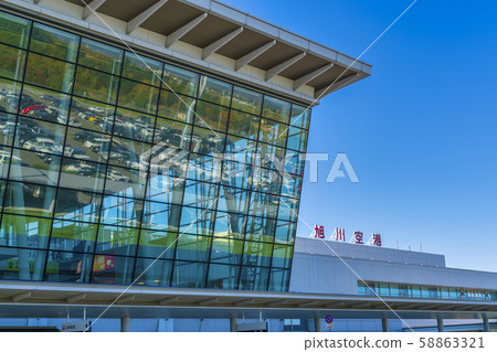 Blue sky and Asahikawa Airport Blue sky and Asahikawa Airport 58863321