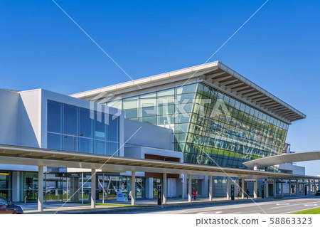 Blue sky and Asahikawa Airport Blue sky and Asahikawa Airport 58863323