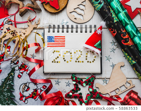 Merry Christmas and Happy New Year. Beautiful card Merry Christmas and Happy New Year. Beautiful card 58863533