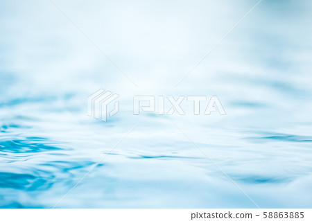 Blur water background wavy clean fresh water in light cool cyan turquoise blue green vintage color 58863885