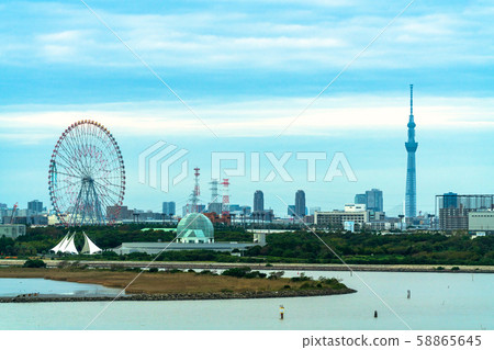 葛西臨海公園黃昏時分，千葉風光 58865645
