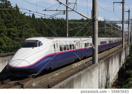 Tohoku Shinkansen E 2 series + Yamagata Shinkansen E 3 series Tohoku Shinkansen E 2 series + Yamagata Shinkansen E 3 series 58865683