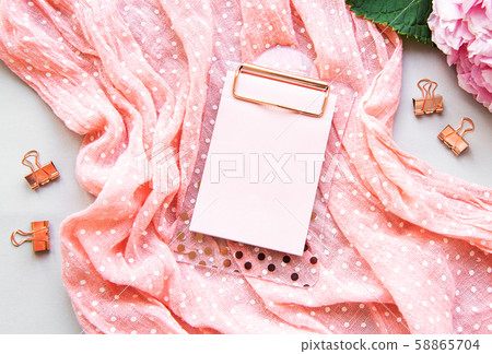 Home office desk workspace 58865704