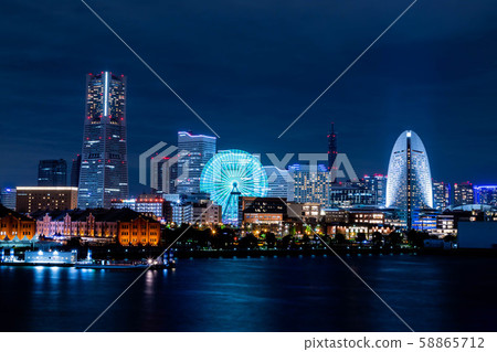 Night view of Yokohama Night view of Yokohama 58865712