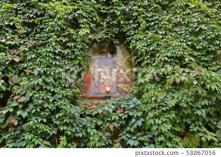 Orthodox Christian icon in the thickets of wild Orthodox Christian icon in the thickets of wild 58867056