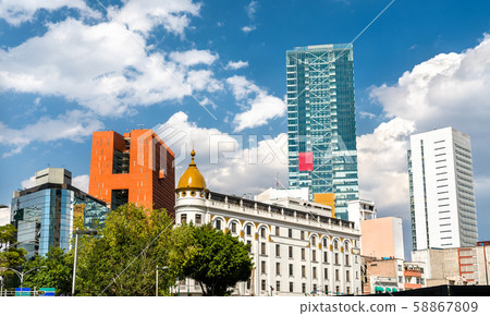 Skyline of the business district of Mexico City Skyline of the business district of Mexico City 58867809