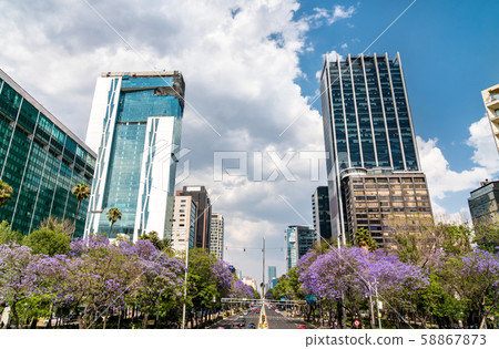 Paseo de la Reforma in Mexico City 58867873