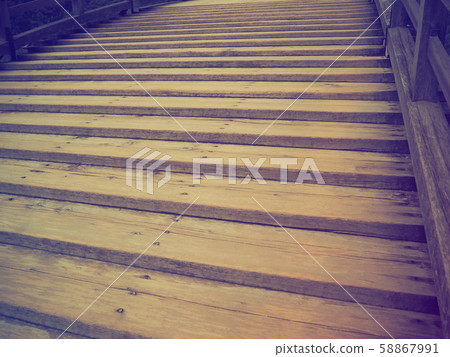 Wooden stairs up Wooden stairs up 58867991
