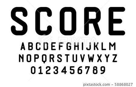 Set of alphabets font modern design 58868027