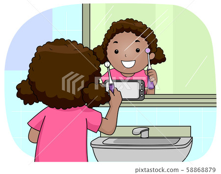 Kid Girl Mirror Phone Electric Toothbrush 58868879