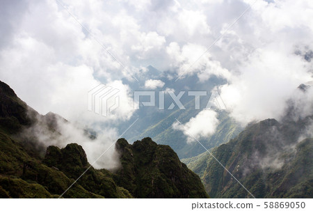 Beautiful summer landscape in the mountains with Beautiful summer landscape in the mountains with 58869050