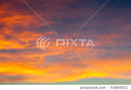 colorful dramatic sky with cloud at sunset colorful dramatic sky with cloud at sunset 58869052