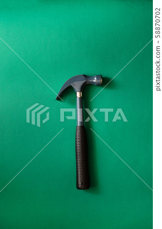 Claw hammer and nail for construction isolated on Claw hammer and nail for construction isolated on 58870702
