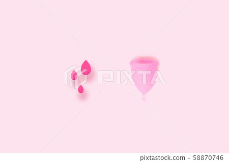 Products of the female intimate hygiene period. 58870746
