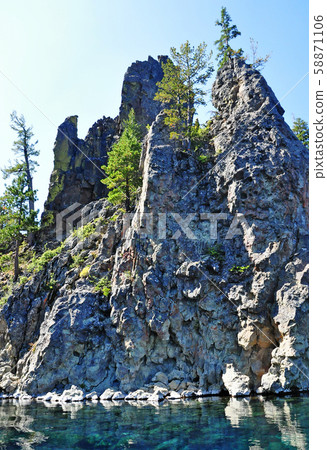 幻影船在火山口湖國家公園 58871106
