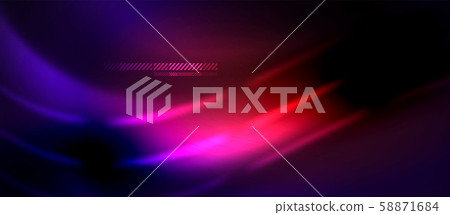 Neon abstract waves background. Shiny lights on bright colors with design elements. Futuristic or Neon abstract waves background. Shiny lights on bright colors with design elements. Futuristic or 58871684