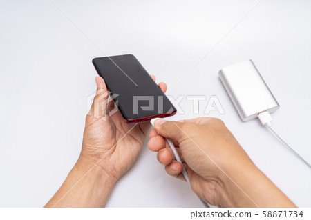 Charging your phone and spare battery 58871734