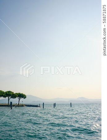 View on Lago di Garda in the morning View on Lago di Garda in the morning 58871875