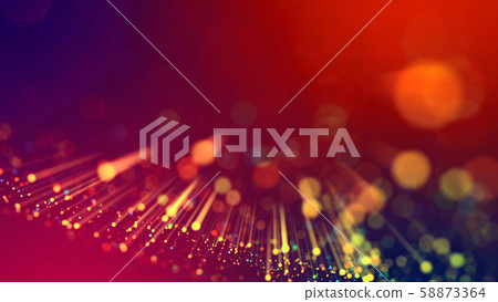 Abstract explosion of multicolored shiny particles or light rays like laser show. 3d render abstract Abstract explosion of multicolored shiny particles or light rays like laser show. 3d render abstract 58873364