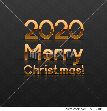 2020 Christmas Greeting Card. Vector illustration. 2020 Christmas Greeting Card. Vector illustration. 58874098