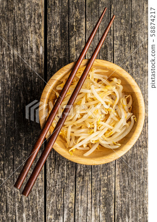Preserved mung sprout. Preserved mung sprout. 58874217