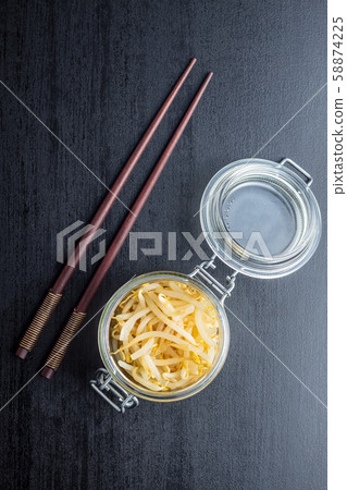 Preserved mung sprout. Preserved mung sprout. 58874225