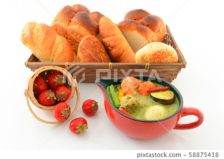 綠咖哩和麵包 綠咖哩和麵包 58875418