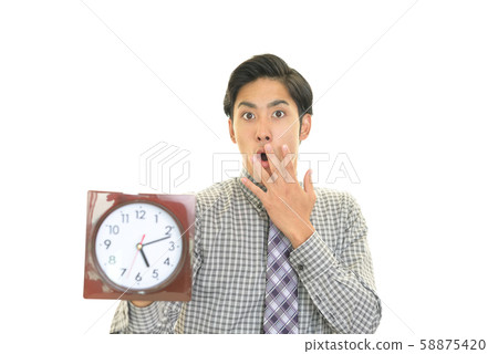 商人帶著驚訝的表情 商人帶著驚訝的表情 58875420