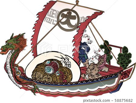 Ukiyoe Treasure Ship 1 58875682