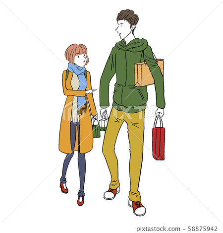 Shopping couple Shopping couple 58875942