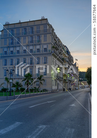 Nice landscape, resort resort in southern France, southern France and sea, beach and sea, Pronade Saint-Decre, France Nice landscape, resort resort in southern France, southern France and sea, beach and sea, Pronade Saint-Decre, France 58877664